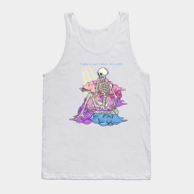 Light through the clouds Tank Top by Sad Skelly